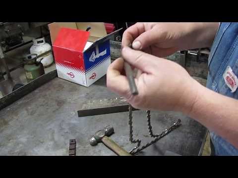Shorten a Chainsaw chain or make a new chain