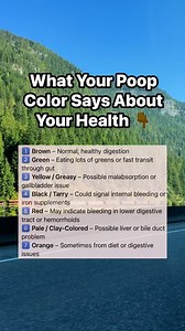 49 reactions | What Your Poop Color Says About Your Health  #poop #color #fblifestyle #DidYouKnow #knowledgeispower #fbreelsfypシ゚viralシ #viralreels #fypシ゚viralシ | Balbino Jr Lubid | Facebook