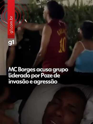 #RiodeJaneiro - O MC Borges acusa o MC Poze de ter invadido sua casa e agredir ele e sua mulher em Vargem Grande, na Zona Oeste do Rio, na madrugada de quarta-feira. A namorada de Borges fez um registro na 42ª DP, que investiga o caso como lesão corporal. No registro feito na delegacia, a namorada de Borges afirmou que estava na casa dele quando a residência foi invadida por várias pessoas, que arrombaram o portão. Ela afirmou que Marlon Brendon Coelho Couto da Silva, o MC Poze, estava liderando