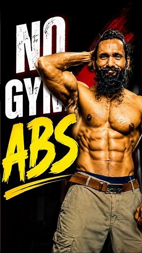 🚫NO GYM ABS 🔥 3 Easy Home Exercises for Visible Abs 😈