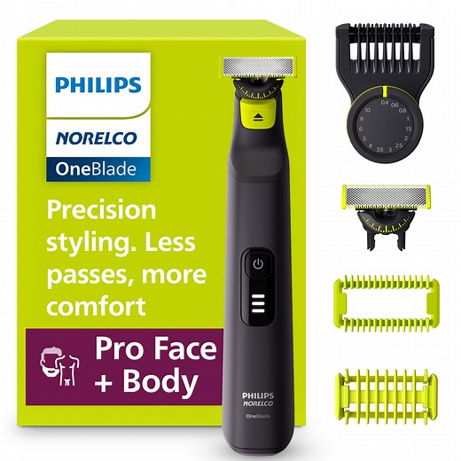 Philips Norelco Oneblade 360 Pro Hybrid Face & Body Electric Trimmer QP6542/70 - Walmart.com