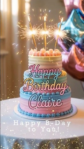 🎉 Happy Birthday Claire 🎵 | Sweet & Personal Birthday Song | Special HBD Wishes Video