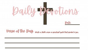 Daily Devotional Template – Christian Journal Page – Printable & Fillable PDF - Etsy
