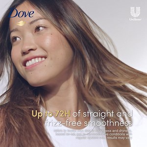 Protect your hair daily from frizz with NEW Shampoo and Conditioner from Dove. Infused with Bio-Keratin known to smoothen hair and reduce frizz caused by weather, refers to tactile frizz due to roughness and dryness. with regular system use. ASC Ref Code: U0217P061424D | Dove