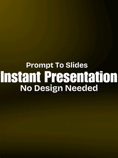 This Website Makes Presentations From One Prompt AI presentation generator, prompt to slides, no login tools, instant presentation AI, productivity websites, student tools, business decks AI, hidden internet tools #Websites #AI #Productivity #Presentations #InternetFinds