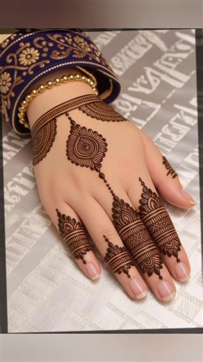 Latest Simple Mehndi Design | Beautiful Hand Mehndi Tutorial