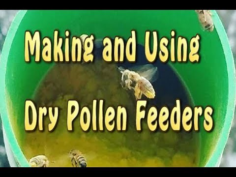 Making & Using Dry Pollen Sub Feeders / Pollen Substitute Feeder For Bees