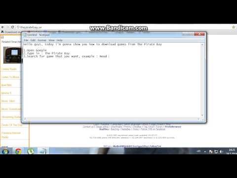How to download games from The Pirate Bay