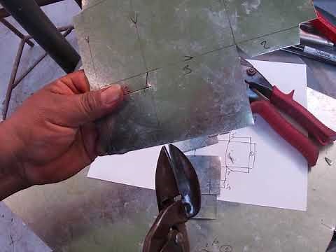 Como formar una caja de metal galvanizado del principio a fin