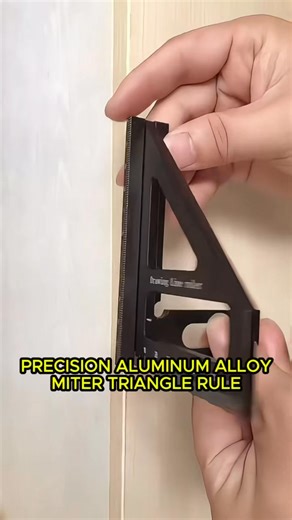 16K views · 101 reactions | Nail every angle with ease!  The Precision Aluminum Alloy Miter Triangle Ruler – 3D multifunction, CNC-crafted for perfect 45°/90° squaring and dual scales. Your woodworking projects just got pro-level! Shop here ➡️ https://quickmechtools.com/products/precision-aluminum-alloy-miter-triangle-ruler-3d-multifunction-woodworking-square #MiterRuler #WoodworkingTools #PrecisionDIY #JoineryPro #QuickMechTools | Quickmechtools | Facebook