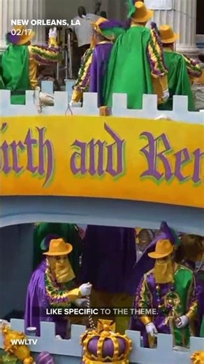 The title float for Mardi Gras | Rebirth and Renewal