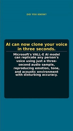 AI can now clone your voice in three seconds.