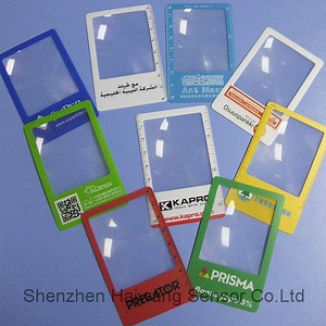 [Hot Item] Factory Price Credit Card Size Magnifier (HW-803) PVC Magnifier Lens Card