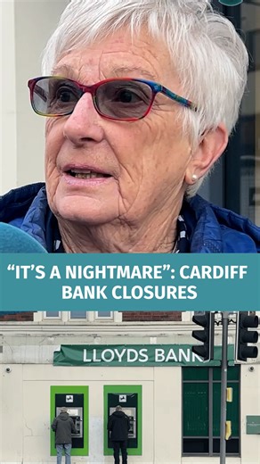 CJS News on Instagram: "“It’s a nightmare” – people living in the west of Cardiff will be left with almost no banks nearby, after Lloyds announced the closure of seven of its branches across South Wales. Residents in Canton could have to walk more than 40 minutes for face-to-face service. Lloyds Group said it offers more choice to customers than ever before. “In addition to our app, customers can use the local Post Office or walk into any Lloyds or Halifax to manage their money and can also depo