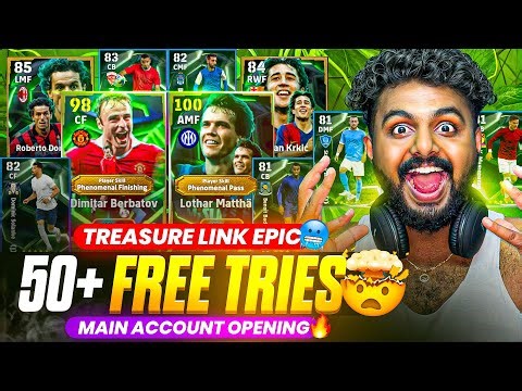 50+ CHANCE DEALS IN MAIN ACCOUNT🔥🤯 | HILARIOUS LUCK & KONAMI’S HATRED🤡 | TREASURE LINK PACK OPENING🎁