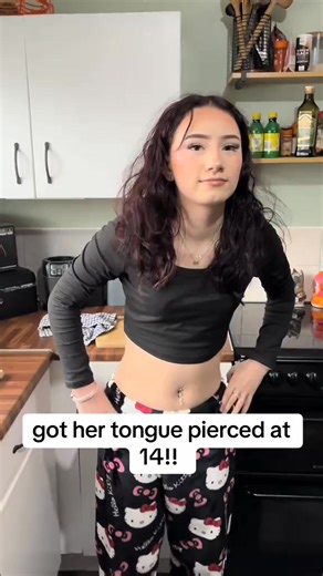 62K views · 880 reactions | got her tongue pierced at 14!! | Lucylola20 | Facebook