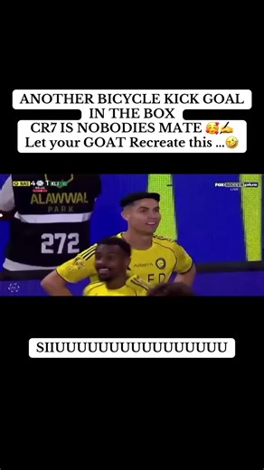 ANOTHER BICYCLE KICK GOAL IN THE BOX CR7 IS NOBODIES MATE 🥰✍️ Let your GOAT Recreate this …🤣 #officialcfcchris #viraltiktok #cristianoronaldo