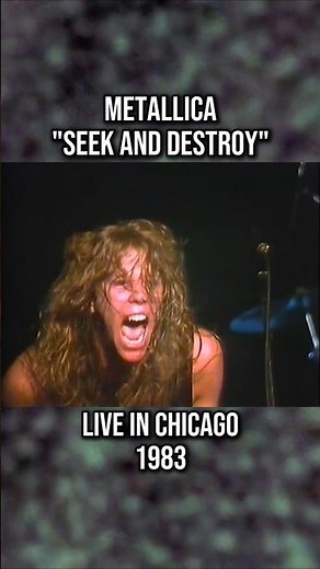 Metallica - "Seek and Destroy" live in Chicago (1983) #metallica #80smetal #heavymetal #thrashmetal