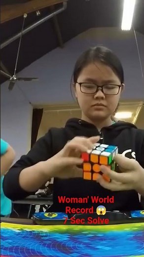7 Seconds 4x4 Cube Solve 😱🔥 Women World Record Speed | Fastest Solve Ever #yt #youtube #bgmi #viral