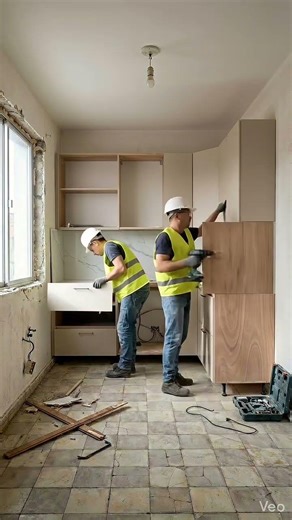 Scandinavian Luxury Kitchen Timelapse | Real Build from Empty Room to Premium Finish