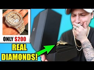 This REAL DIAMOND WATCH Is ONLY $200!!.. I BOUGHT & DIAMOND TESTED IT!