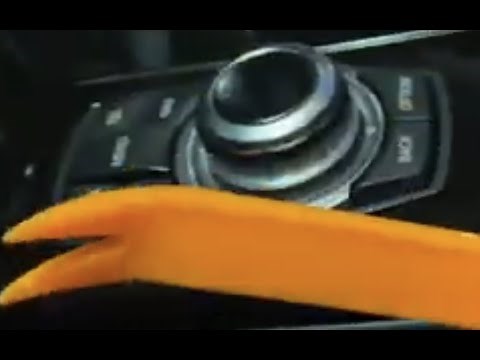 BMW iDrive swap exchange. How to remove the control knob also access centre console switches panel