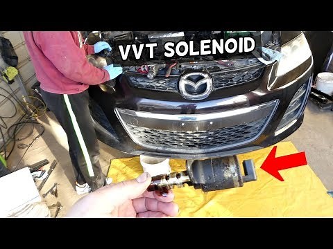 HOW TO REMOVE AND REPLACE VVT SOLENOID MAZDA CX-7 CX7 VARIABLE TIMING SOLENOID
