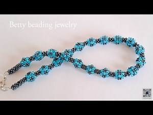 Easy to make beaded cubic model for a set .How to make beaded necklace? beading tutorial