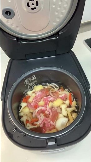 放置で完成！炊飯器だけのカレーうどんレシピ🤍