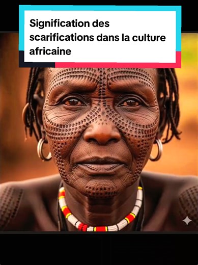 La signification des scarifications dans la culture africaine 🌍📖🔥✨ #fyp #cultureafricaine #apprendresurtiktok #afrique #viral