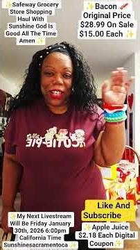 ✨️Safeway Grocery Store Shopping Haul With Sunshine God Is Good All The Time Amen .✨️