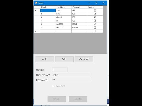 C# winform Insert Update Delete using Dapper