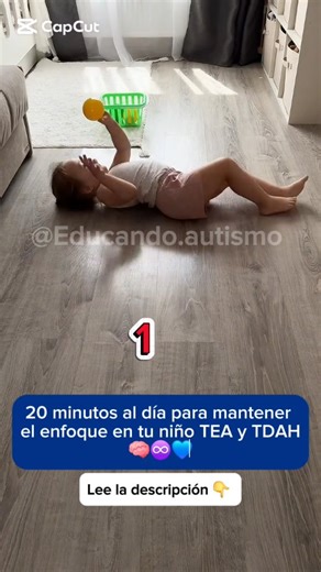 ♾️4 ACTIVIDADES PARA MEJORAR EL ENFOQUE EN NIÑOS TEA Y TDAH 💙🧡 ¿Tu niño se distrae con facilidad? Estas actividades lo ayudarán a concentrarse mientras se divierte 🧠💫 🕒 Tiempo recomendado: 20 minutos diarios, 5 minutos por cada actividad. Son útiles para 👇 ✅ Fortalecer habilidades motoras, coordinación y equilibrio. ✅ Mejorar la atención, la reacción y la escucha activa 👂 ✅ Liberar energía y reducir el estrés 🧘‍♀️ ✅ Fortalecer el vínculo con los padres a través del juego y la risa 🥰 ➡️ 