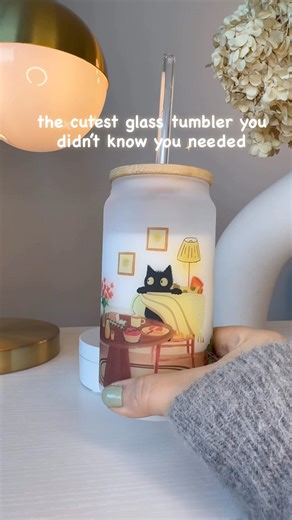 cozy cat aesthetic cup 🐾