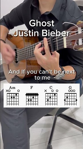 Ghost by Justin Bieber #guitartutorial #guitarcover #beginner #chords