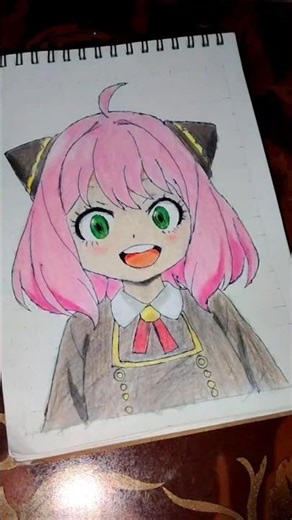 Anya Drawing Form Spy x Femily #viralvideo #drawing #anime