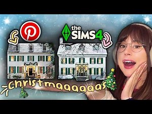 Building a Festive Sims 4 House Using ONLY Pinterest | Part 2