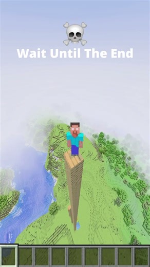 How HIGH Can You Fall?🤔 (Updated) #minecraft #viral