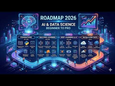 AI and Data Science Roadmap for Beginners 2026 | Start Your Career Step by Step