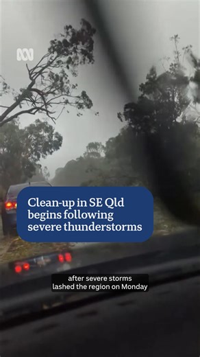 Severe storms lashed south-east Queensland on Monday and Tuesday, with destructive winds and giant hail causing severe damage to property in Brisbane, the Gold Coast and the Sunshine Coast, including damaged solar panels and roofs blown away. 16,000 insurance claims have already been made, with more expected. Around 36,000 homes are still without power, and it may be several days before power is restored everywhere. Many schools are still without power and remain closed. Original reporting by Mo
