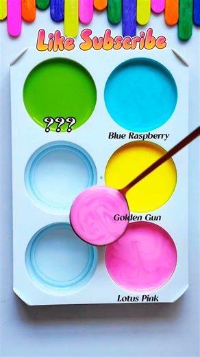 atisfying Color Mixing ASMR 🎨 Which Color Wins? 💙💛💖