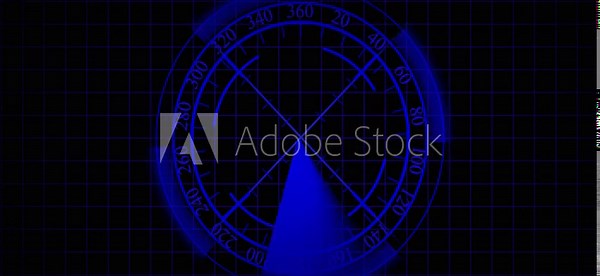 Digital Radar Screen Display with Blue Sweep and Grid Background technology. High-tech radar display featuring blue scan sweep and grid overlay for modern digital visuals. 素材庫影片