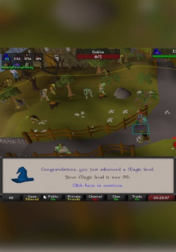 Getting 99 Magic in Old School Runescape 🪄 #osrs #oldschoolrunescape #runescape #gaming #fyp