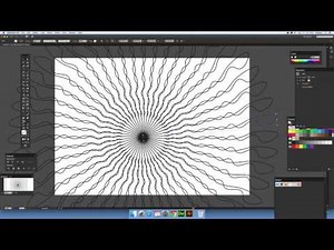 Radial symmetry in Illustrator using path / stroke tutorial