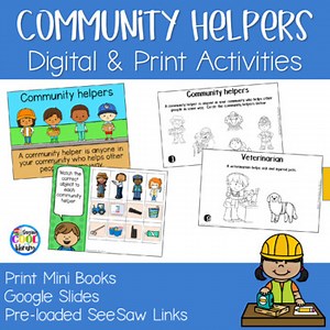 Community Helpers - Digital and Print Readers and Activities