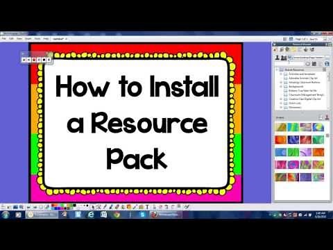 How to Install a Resource Pack in Promethean ActivInspire Software
