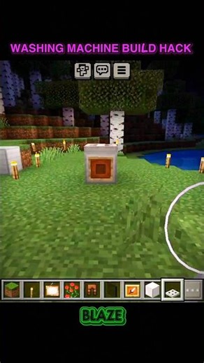 Washing Machine Build Hack 🤩🧼!! #minecraft