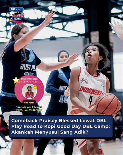 Praisey Blessed, guard asal SMA BPK Penabur Cirebon, harus absen dari kompetisi Honda DBL with Kopi Good Day 2025 karena cedera ACL. Proses recovery yang panjang membuatnya melewatkan musim terakhirnya di bangku SMA untuk bermain di DBL. Kini, melihat sang adik sudah mengamankan tempat di Kopi Good Day DBL Camp 2026 dan berkat dukungan sang ibu, Praisey mencoba peruntungan lewat DBL Play Road to Kopi Good Day DBL Camp 2026 demi menutup masa SMA dengan memori manis. Akankah Praisey menyusul sang 