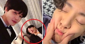 7 Times BTS Couldn't Resist Taking Photos And Videos Of Sleepy And Cute Jungkook
