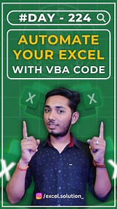 Automate Your Excel With VBA 🤯 #msexcel #exceltricks #exceltips #msoffice #microsoftexcel #spreadsheets | Excel.Solution